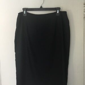 Ellen Tracy Classic Black Pencil Skirt